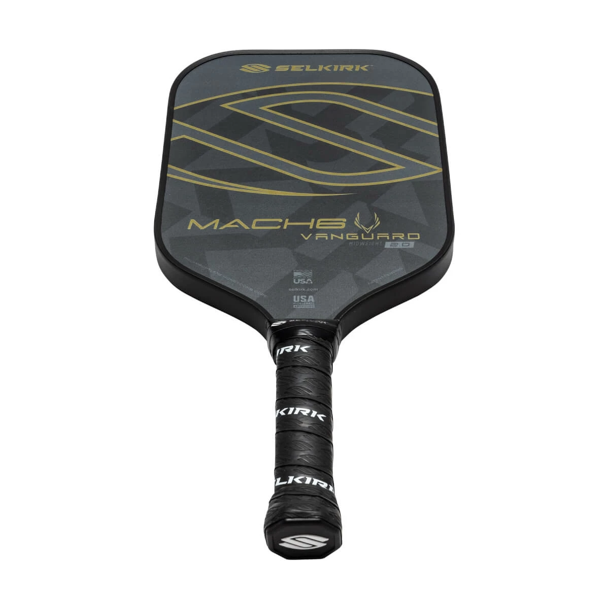 Selkirk VANGUARD 2.0 Mach6 Middleweight Carbon Fiber Pickleball Paddle 6 Selkirk VANGUARD 2.0 Mach6 Middleweight Carbon Fiber Pickleball Paddle - Image 4