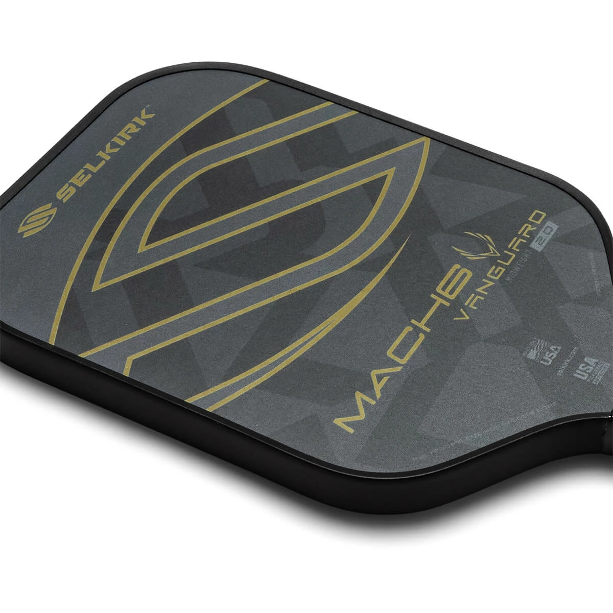 Selkirk VANGUARD 2.0 Mach6 Middleweight Carbon Fiber Pickleball Paddle 4 Selkirk VANGUARD 2.0 Mach6 Middleweight Carbon Fiber Pickleball Paddle - Image 2